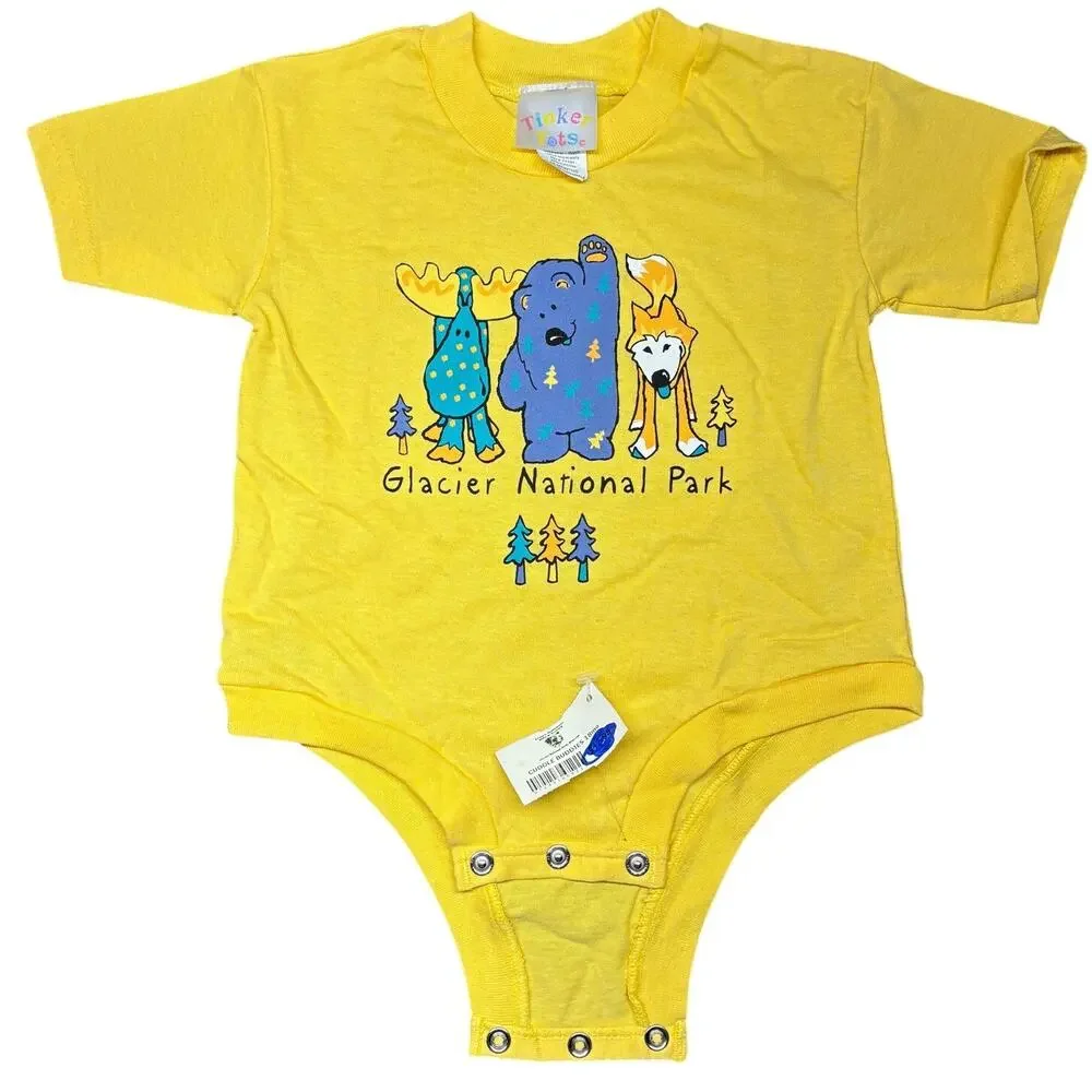 Vintage Romper Jumpsuit Baby 18M Glacier National Park Tinker Tots NEW